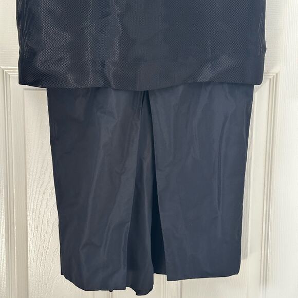 The Row Layered Midi Dress size 2 Black Puff Sleeves Ruffle SS14 RTW - Picture 7 of 16